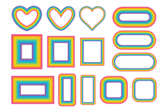 Rainbows and Clouds Clip Art Set Product Image 10
