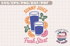 Summer Drinks Beach Trendy SVG Monochrome Design Food Tea Product Image 1