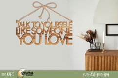 Motivational phrases 3d. Laser Cut Decor. SVG Design. Product Image 1