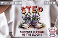 Spring Sublimation Design PNG Motivation Quote Flowers Product Image 1