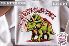 Christmas Dinosaur Funny Quote Sublimation design Tshirt Product Image 1