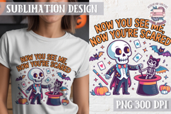 Halloween Skeleton Clipart PNG Sublimation Colored Sarcastic Product Image 1
