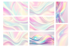 Holographic Wavy Background Product Image 9