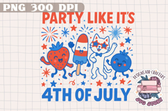 4th of July PNG Sublimation - Independence Day Stripe Stars Product Image 1