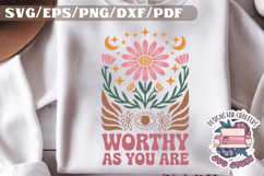 Boho Self Love Muted Colors SVG Design Care Aesthetic Product Image 1
