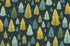 Forest Tree Pattern Background Product Image 1