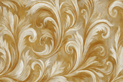 Gold Damask Pattern Background Product Image 1