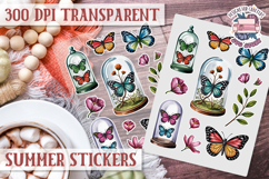 Summer sticker sheet Beach Scrapbook PNG Flowers Vibe Product Image 1