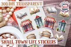 Small Town LIfe sticker Scrapbook PNG Village Garden Farm Product Image 1
