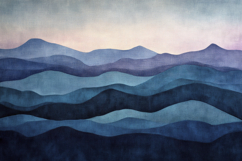 Abstract Painting of Mountains Background Wallpaper Product Image 1