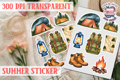 Summer sticker Cute flowers Love Picnic Beach Spring Product Image 1