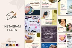 Spa Social Media Instagram Posts Template Product Image 1