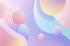 Pastel Colored Spheres Background Wallpaper Product Image 1