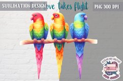 Valentine Love Animals Cute Quote Sublimation Design PNG Product Image 1