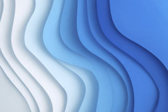 Abstract Blue and White Waves Background Wallpaper Product Image 1