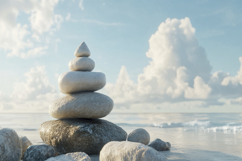 Stack of Stones Background Wallpaper Product Image 1