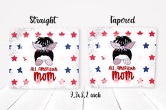 All American mom Tumbler design. Sublimation PNG, 20 oz. Product Image 2