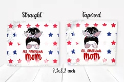 All American mom Tumbler design. Sublimation PNG, 20 oz. Product Image 2