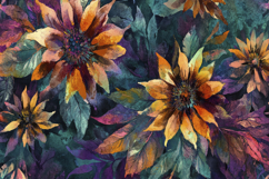 Colorful Flower Background Wallpaper Product Image 1