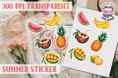 Summer sticker Cute flowers Love Picnic Beach Spring Product Image 1