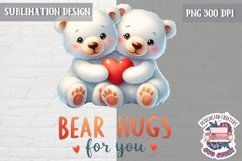 Valentine Love Animals Cute Quote Sublimation Design PNG Product Image 1