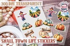 Small Town LIfe sticker Scrapbook PNG Village Garden Farm Product Image 1