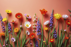Summer Flowers Background Wallpaper Product Image 1