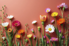 Gerbera Daisies Background Wallpaper Product Image 1