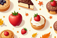Dessert Cakes Background Product Image 1