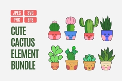 Kawaii Potted Cactus Bundle Product Image 1