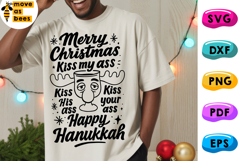 Merry Christmas Kiss My Ass Svg, Png, Christmas Vacations Product Image 1