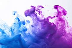 Purple and Blue Ink with White Background Wallpaper Product Image 1