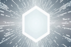 Glowing Hexagonal Background Wallpaper Product Image 1