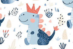 Cute Dinosaur Background Wallpaper Product Image 1