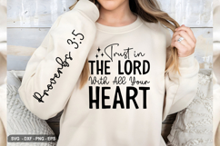 Trust in the LORD - Christian Sleeve T-Shirt Design Product Image 2