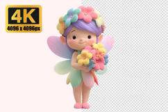 Cute Cartoon Fairy Transparent PNG Product Image 1
