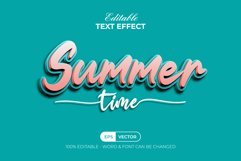 3D Summer Text Effect Style Product Image 1