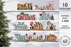 Retro stand decors Bundle Laser Cut. Christmas Decor SVG Product Image 1