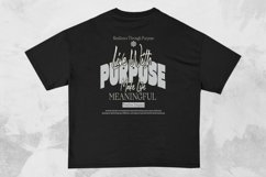 Live with Purpose Streetwear Typography T-shirt Design Product Image 1