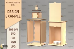 4th Of July Lantern SVG. Candle Holder Laser Cut Product Image 2