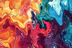 Colorful Abstract Acrylic Pour Painting Background Product Image 1