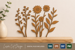 Wildflower Laser Cut SVG Bundle Product Image 1