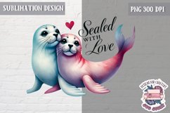 Valentine Love Animals Cute Quote Sublimation Design PNG Product Image 1