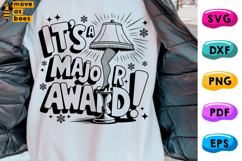 It's A Major Award Svg, Png, Leg Lamp, A Christmas Story Svg Product Image 1