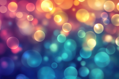 Colorful Bokeh Lights Background Wallpaper Product Image 1