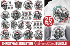 Christmas Skeleton Sublimation Bundle - Skeleton Sublimation Product Image 1