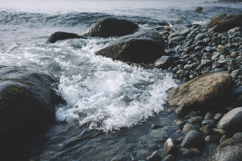 Rocky Beach Background Wallpaper Product Image 1