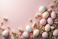 Egg with Flowers Background Wallpaper Product Image 1