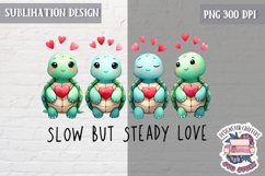Valentine Love Animals Cute Quote Sublimation Design PNG Product Image 1