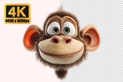 Monkey Character with Prominent Ears Transparent PNG Product Image 1